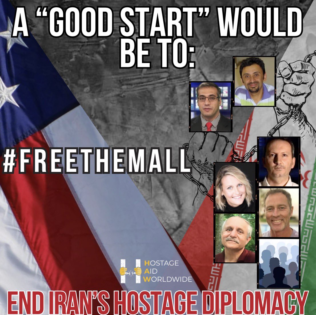 HostageAid's tweet photo. Iranian FM says US–Iran nuclear talks in Oman are “a good start.”
Dear Mr. Araghchi, a truly “good start” would be Iran releasing all the innocent men & women it has unlawfully detained & ending its abhorrent practice of hostage diplomacy.
From 🇸🇪Ahmadreza Djalali, 🇺🇸Shahab Dalili, 🇺🇸Reza Valizadeh, 🇬🇧Mehran Raoof, & 🇬🇧Lindsay & Craig Foreman, to the countless others who remain unknown; the time to release them is now!

@POTUS @SecRubio @StateDept @aboehler @SteveWitkoff @StateSPEHA @jaredkushner @USEnvoyIran @WhiteHouse @VMehrannia @Free_Djalali @freerezav @Mohamma33121268 @Shahab_Dalili @HouseForeignGOP @HouseForeign @freelindscraig @FMofOman @badralbusaidi