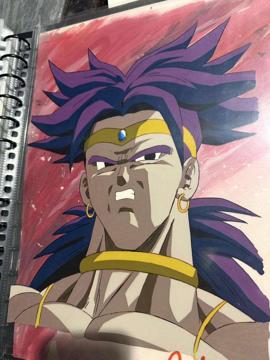 Dragon Ball Z Broly Original Used Production Cel ❤️