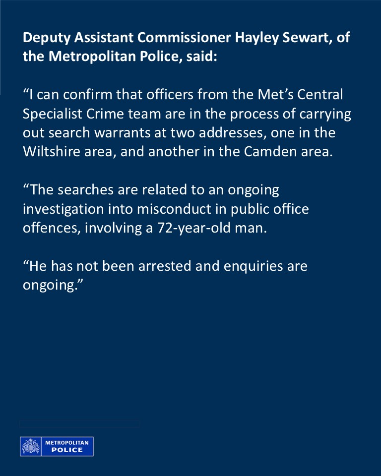 Metropolitan Police tweet media