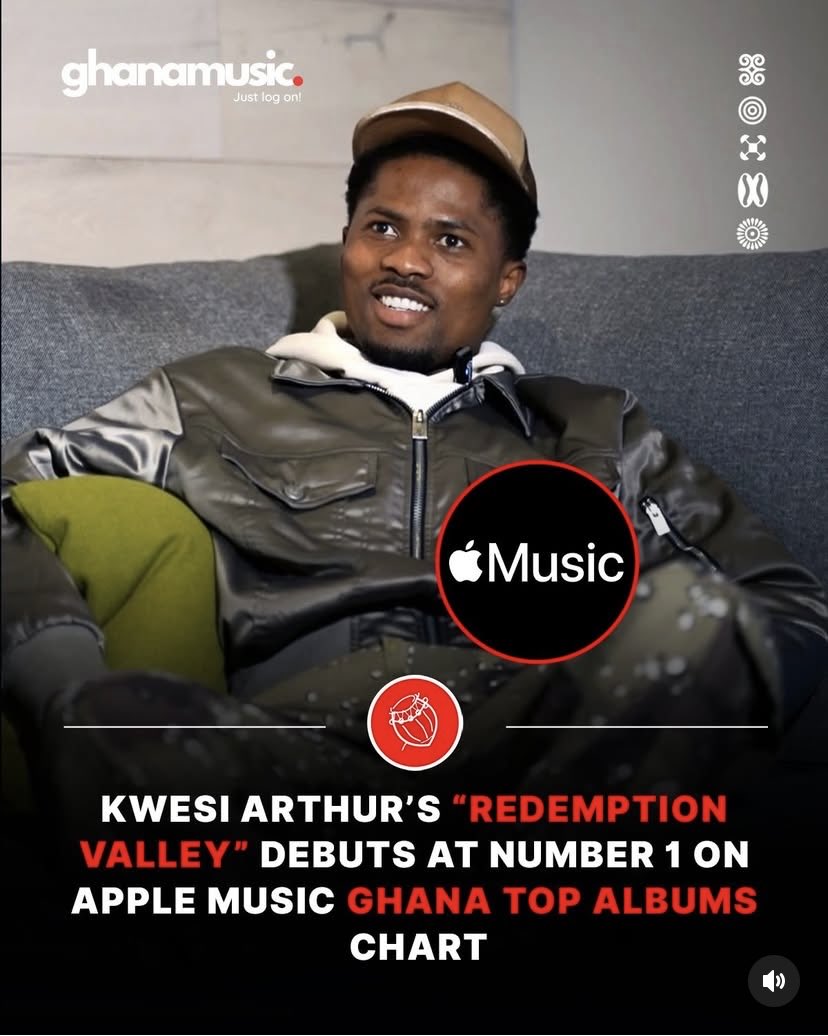 bhrakhapo_'s tweet photo. Kwesi Arthur top the 1st on apple album chart in Ghana. Person wey them say he fell off he no relevant. Fvk all your favorite rappers if I ain’t one. 
#Applemusic #top100 #albumchart #RedemptionValleyAlbum https://t.co/HttkAgSOUL