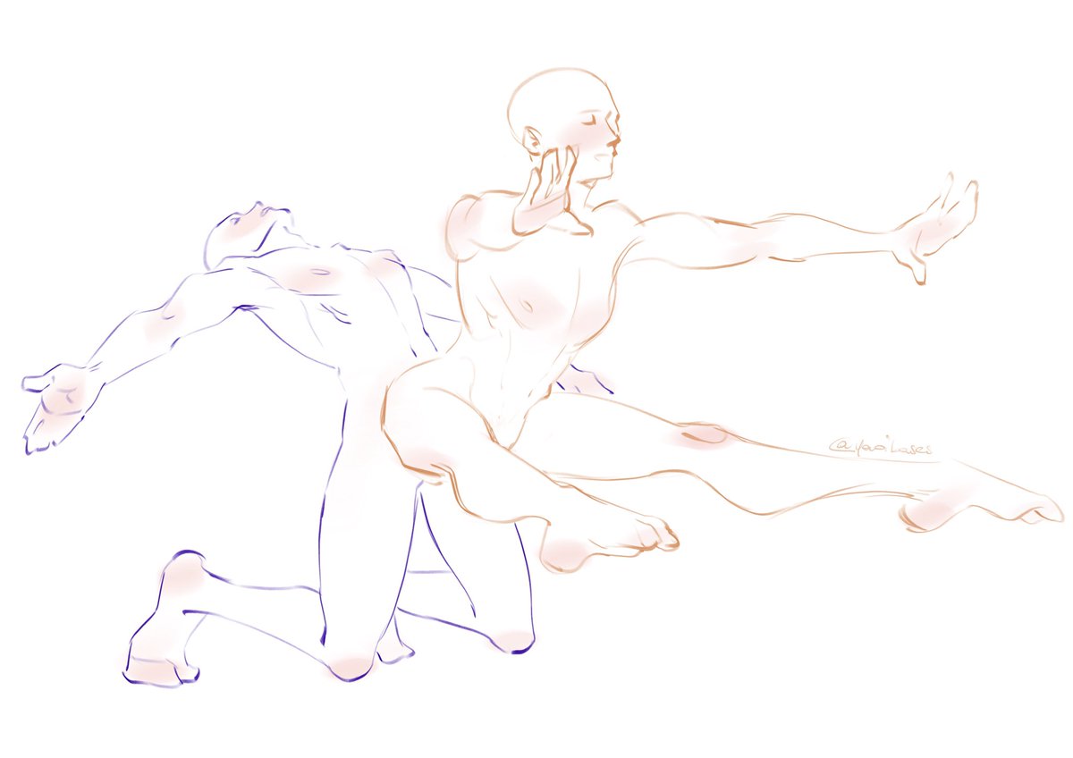 I felt silly so I redrew that one legendary base you’d find by googling yaoi anatomy and references back in like 2014