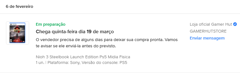 Não resisti e peguei o steelbook do Nioh 3, maldito FOMO
