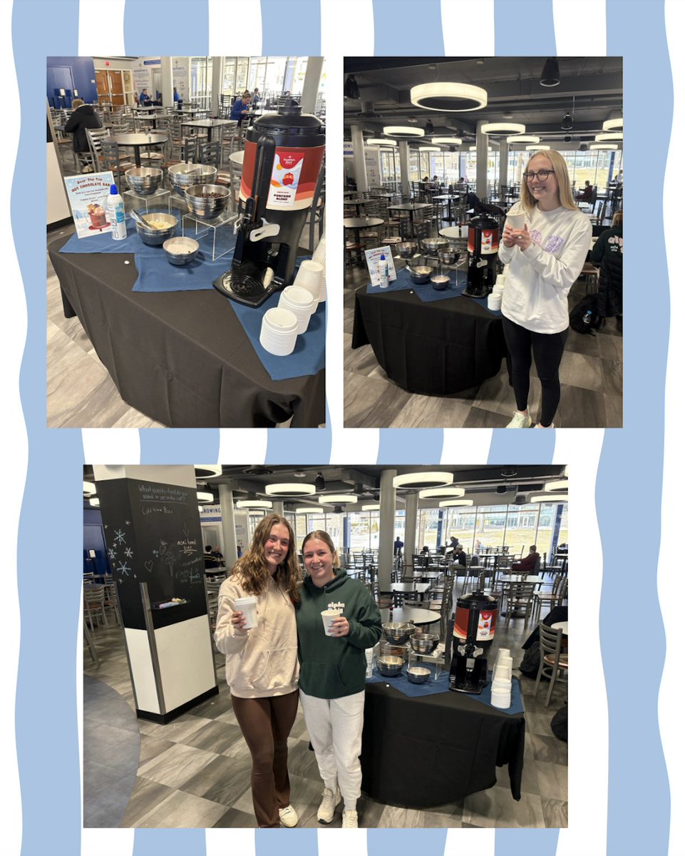 Rockhurstdining's tweet image. Thanks to all who came out and enjoyed our Hot Chocolate Bar in the TMDR! ❄️