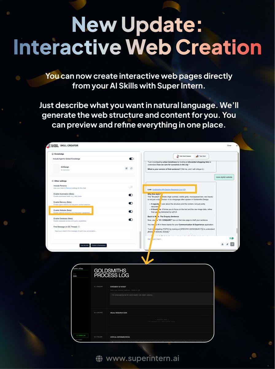 Super Intern tweet media