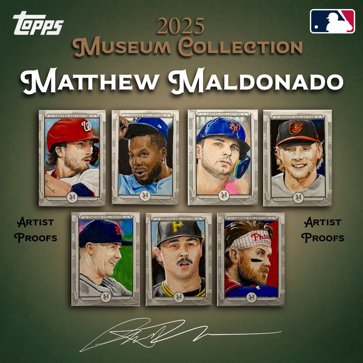 darthmaldoart's tweet photo. 2025 Museum Collection from Topps finally released today and I got some artist proof sketch cards up for grabs! Hit me up if you’re interested in grabbing any. #2025museumclection #mlb #sketchcard #baseball #artistproof https://t.co/gZHBYxsmlx