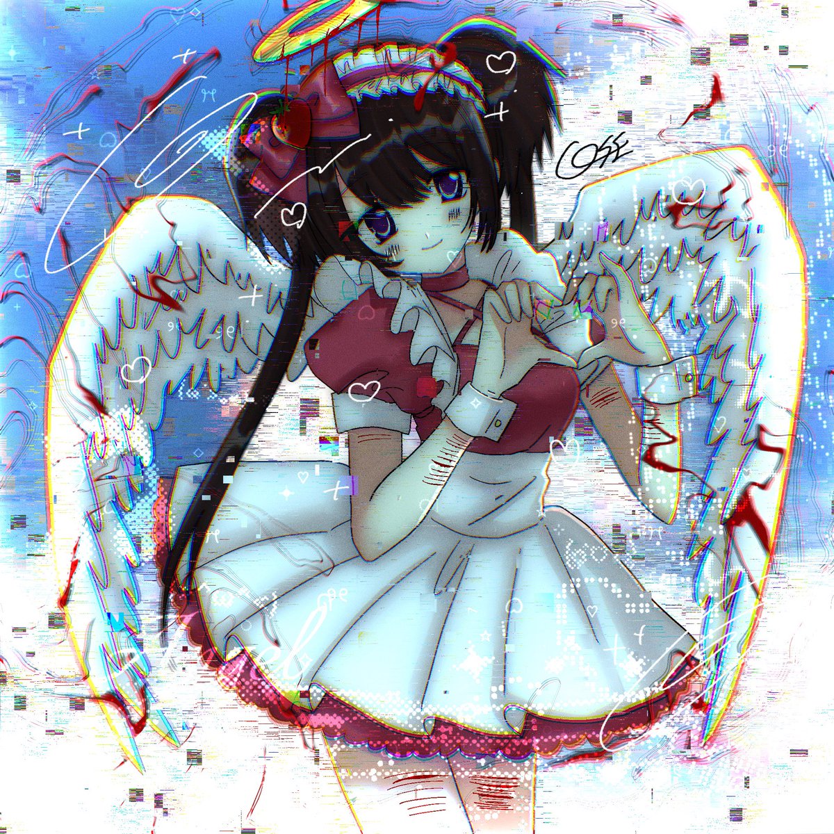 ❤️‍🩹🍓🍓 #オリジナルキャラ #創作キャラ #病みイラスト #病み