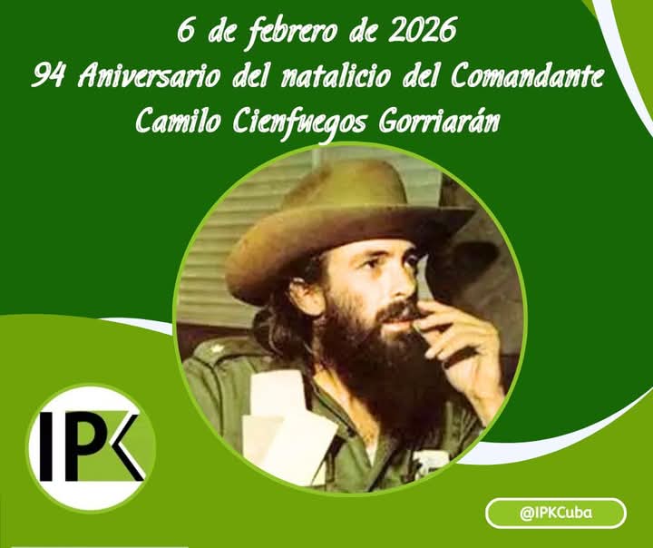 RodolfoFlorida's tweet photo. El "Héroe de Yaguajay" y "Señor de la Vanguardia" fue un símbolo de alegría, valor y profunda lealtad a la Revolución.
Hoy lo recordamos con orgullo en el aniversario de su natalicio.🤍

#CamiloCienfuegos #CubaMined #PorCamagueyTodo https://t.co/oZcrjSpyeE