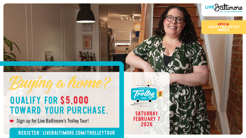 Remember! Tomorrow is Baltimore’s best large-scale homebuying event: Live Baltimore’s Winter #TrolleyTour, at the Henderson-Hopkins School. Register for this free event at LiveBaltimore.com/trolleytour.