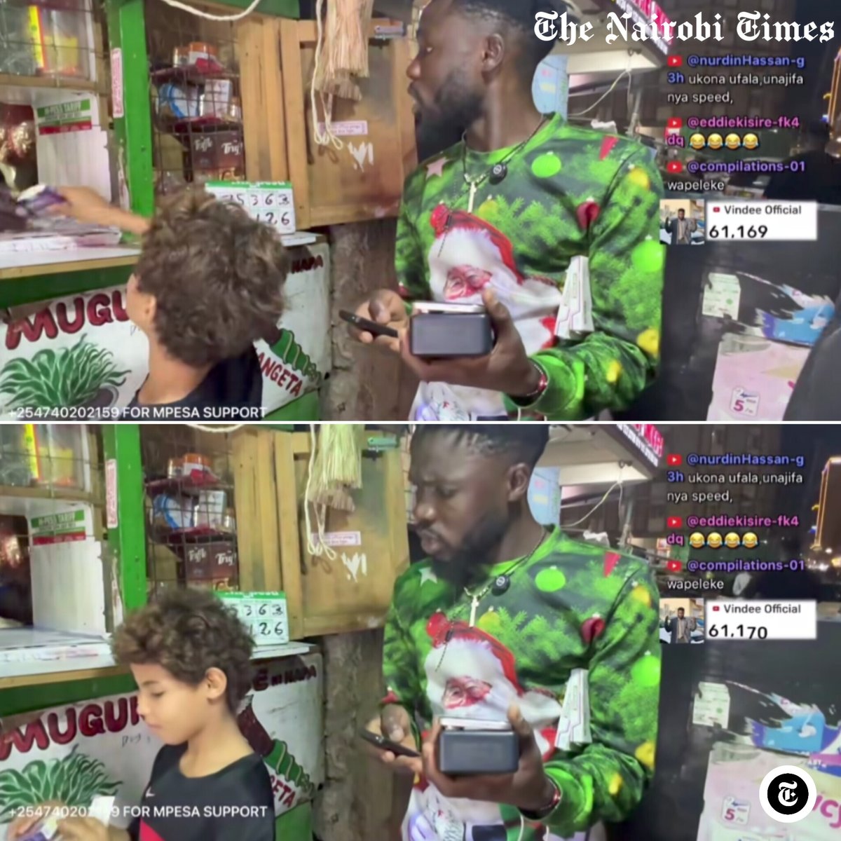 TheNairobiTimez's tweet photo. Vindee was shocked to see a ‘minor’ buying cigarettes for himself while streaming in Eastleigh, video 👇 https://t.co/Lf0WjzsReM