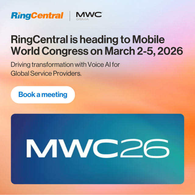 Sandrakrief1's tweet photo. @RingCentral is headed to #MWC26 March 2-5! If you’re part of a telco service provider team exploring new B2B growth opportunities, we’d love to connect with you. Schedule a time to meet with our team or come find us in Hall 2, Rooms 2.1A53EX and 2.1A54EX. https://t.co/qTyXnaPSSz https://t.co/xTuLvIQhH2