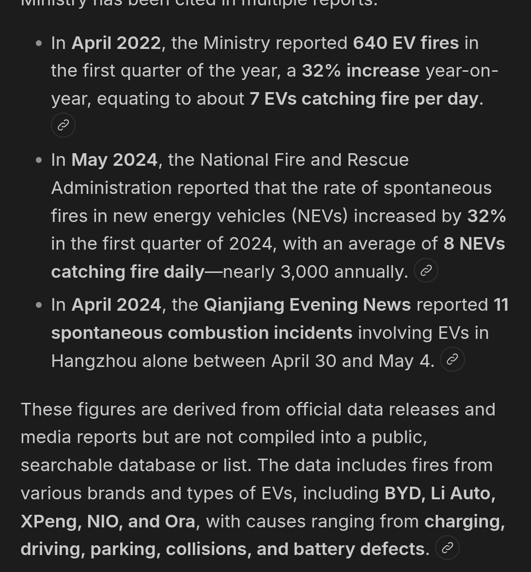 BouTreeFidy's tweet photo. @Linahuaa @Mikesfriend That's the funniest fucking thing I've ever heard. You're not even allowed to complain about a problem with one of your Chinese EVS because the Chinese EV companies will fucking sue you. Too bad the facts from the fire departments in China say otherwise. https://t.co/SY0OrUSl4c