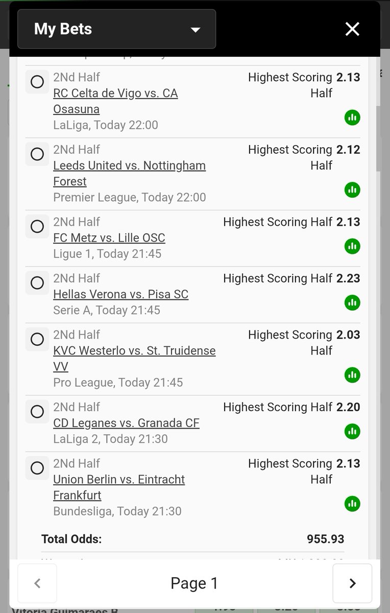 Mangwecha's tweet image. BW398C894A

900 odds💥
#Betwaycode

Half with most goals