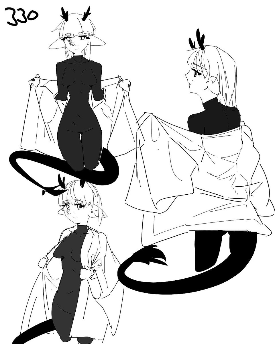 330. More cloth practice. Ref. was used. It’s okay, I think the ones yesterday had been slightly better but maybe it’s just because of posing.