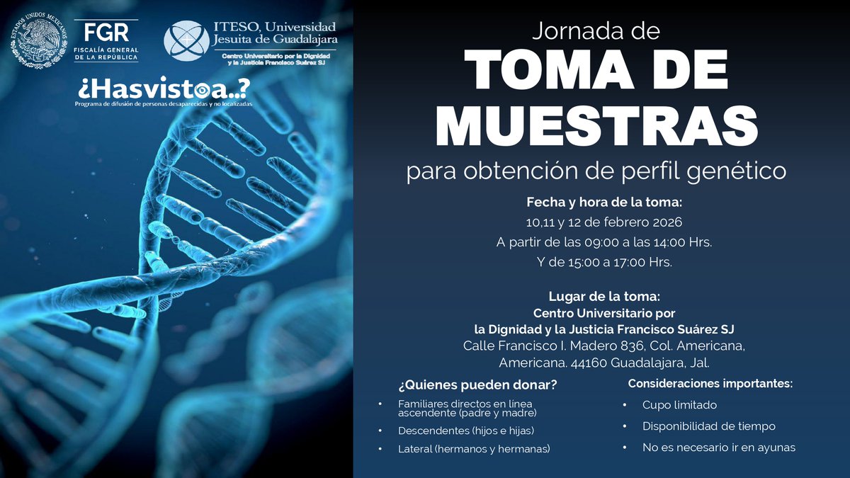 Dignidad y Justicia Francisco Suárez SJ - ITESO tweet media