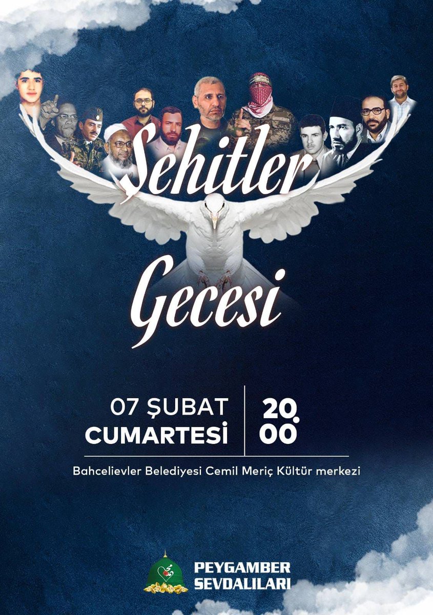 Cumartesi akşamı ailece İstanbul/Bahçelievler'deyiz inşallah.