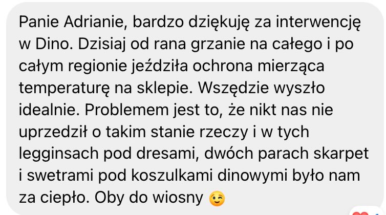 Takie wiadomości lubię najbardziej :)