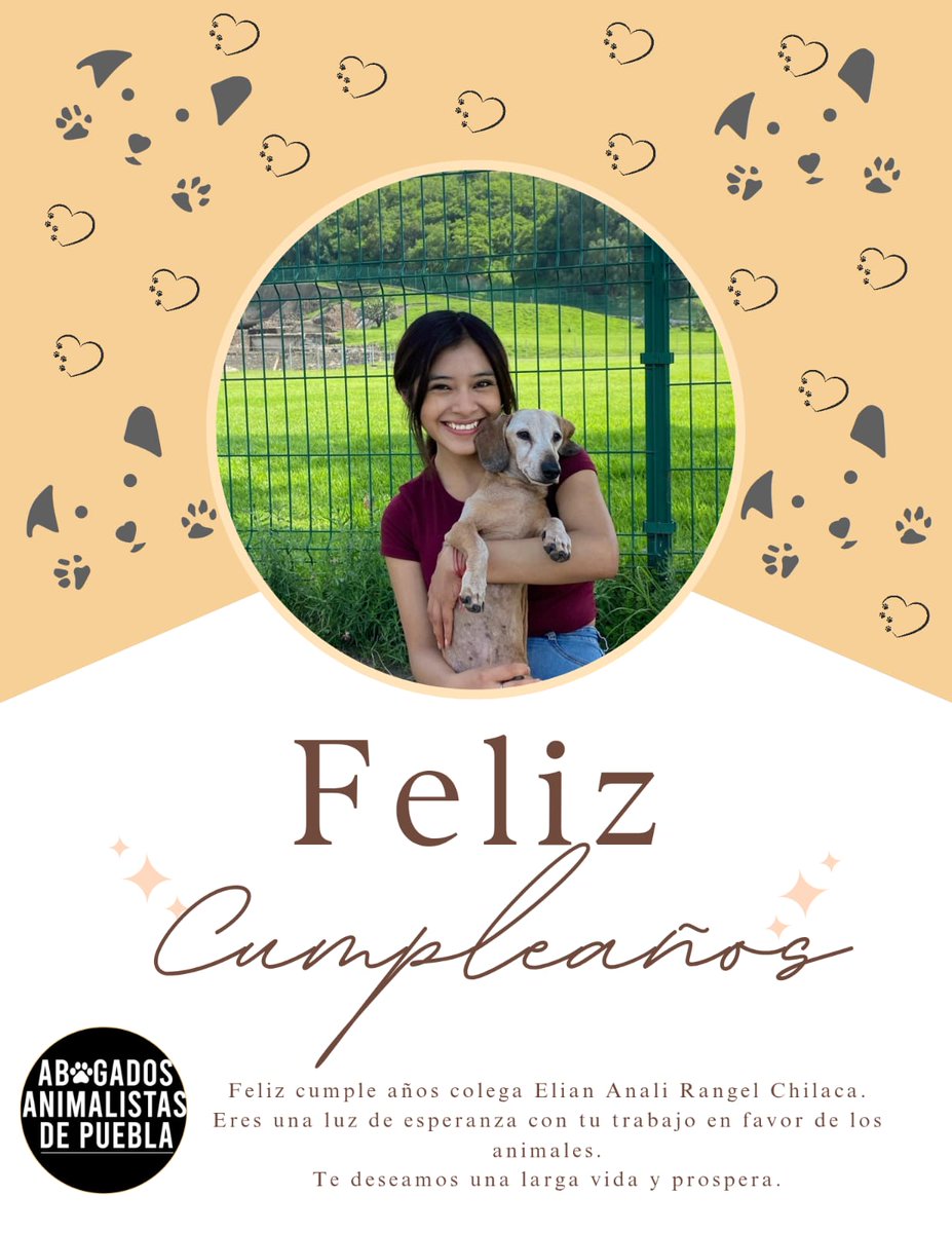 Feliz cumpleaños Eli, estamos muy orgullosos de tu trabajo. Eres de l@s jóvenes que dan esperanza para el planeta y para los animales!