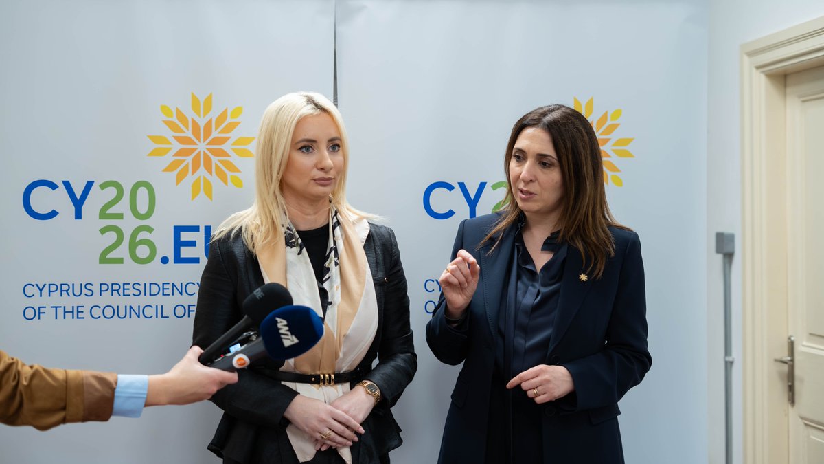 🇨🇾 🇪🇺🇲🇪 Delighted to welcome to Cyprus  the Minister of European Affairs of Montenegro <a href="/maidagorcevic/">Maida Gorčević</a> , in the framework of the #CY2026EU Presidency.

We had a productive and forward-looking discussion on Montenegro’s European path, the next steps in the accession process and our