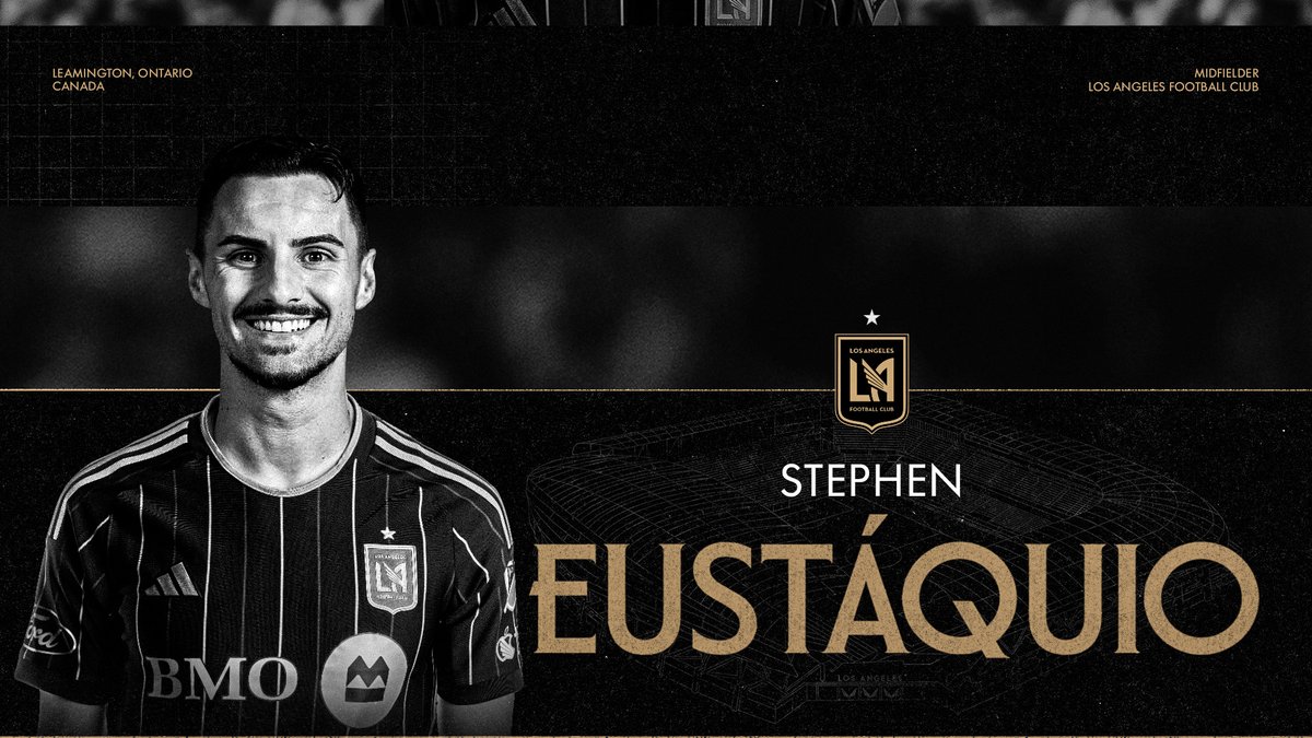 Stephen Eustáquio is Black &amp; Gold.

📝 #LAFC acquires midfielder Stephen Eustáquio on loan from Portuguese club FC Porto through June 2026 with option to purchase. 

➡️ lafc.me/45T1Dr3