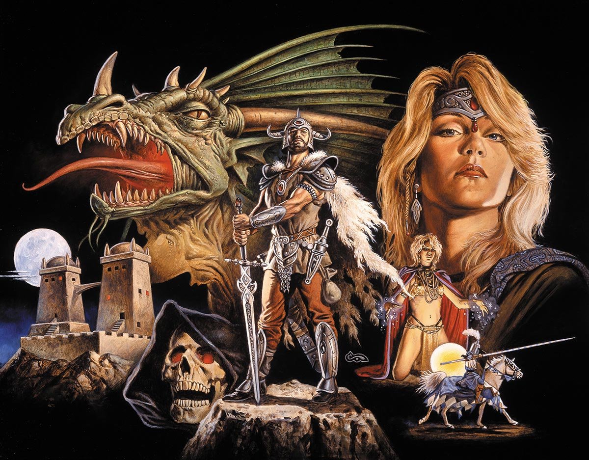 1990 Forgotten Realms Calendar (Cover)
by Clyde Caldwell
#FantasyArt