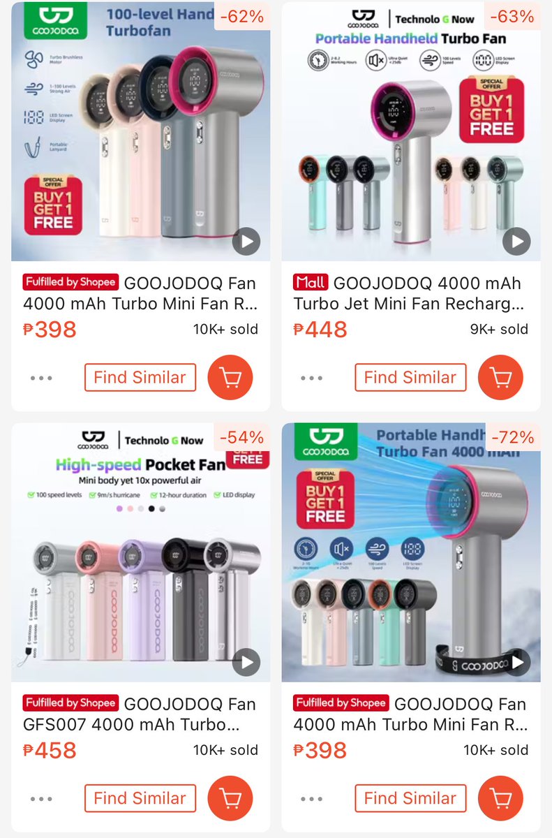 naka buy 1 take 1 ang goojodoq fan!

🖇️: s.shopee.ph/50TOsPQs0J
🖇️: s.shopee.ph/2qOuIRZ3dm
🖇️: s.shopee.ph/3fy1HzibzU
🖇️: s.shopee.ph/BO97ZrGmu