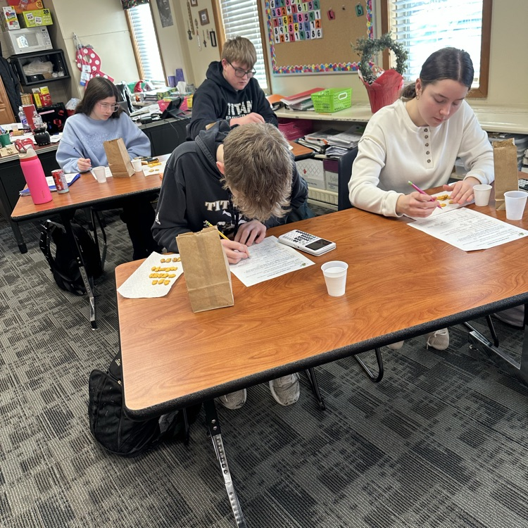 ThayerCentral's tweet photo. The Algebra classes simulated the Capture-Recapture method used by wildlife biologists to count species in a population. They used Goldfish to determine how many fish were in their lake. This is a fun way to introduce proportions. https://t.co/dnByBQ3ZLK