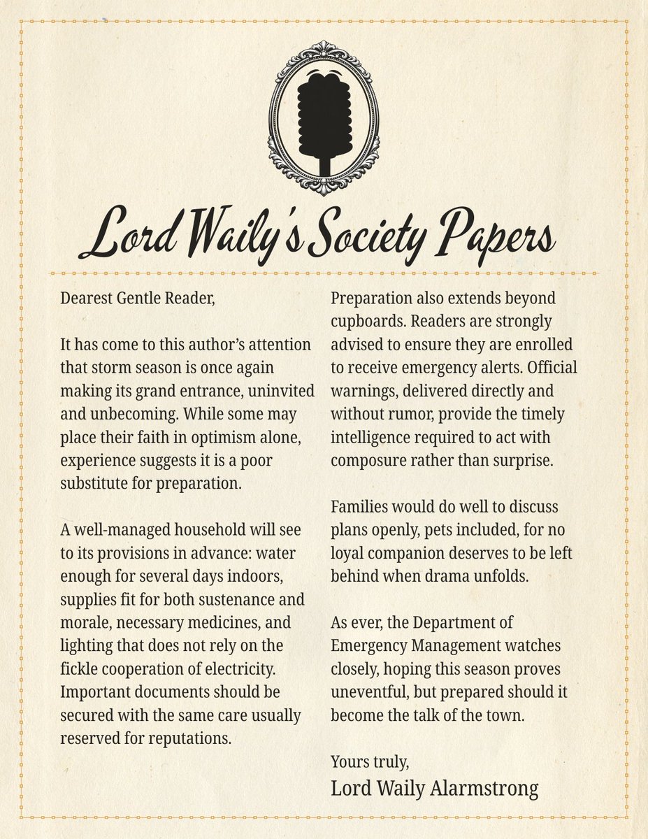 Attention, most esteemed residents of the Ton! 🌺

Carriages have been sighted about the city, delivering the latest Society Papers. Pray read them well—preparedness, like a fine reputation, is far easier to maintain than to repair after a scandal.