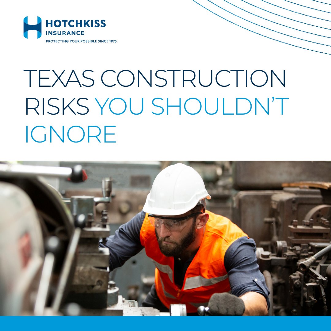 hiallc's tweet photo. Texas construction comes with real risks. Weather delays, job site injuries, theft, contract gaps, and property damage can hit fast. The right insurance helps protect your crew, equipment, and bottom line.

#TexasConstruction #Contractor #RiskManagement #HotchkissInsurance https://t.co/rY1Bnly146