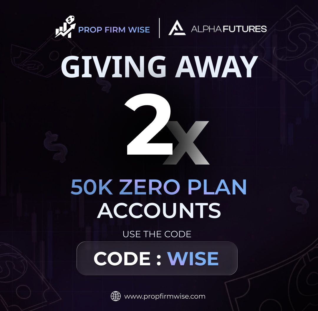 ⚡️ APLHA FUTURES  GIVEAWAY ⚡️

We’re giving away 2× $50K Zero Plan

How to enter:
1. Join our Discord (required): discord.gg/pfw
2. Follow us &amp; <a href="/Alpha_Futures_/">Alpha Futures</a> 
3. Retweet this post

⏰ Winner announced in 72 hours