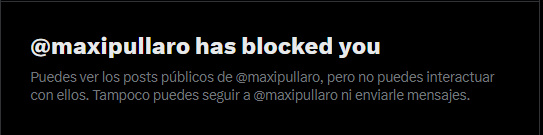 <a href="/TTendenciaX/">Tendencias</a> Encima lee algo que no le gusta y te bloquea, el zurdito llorón...
