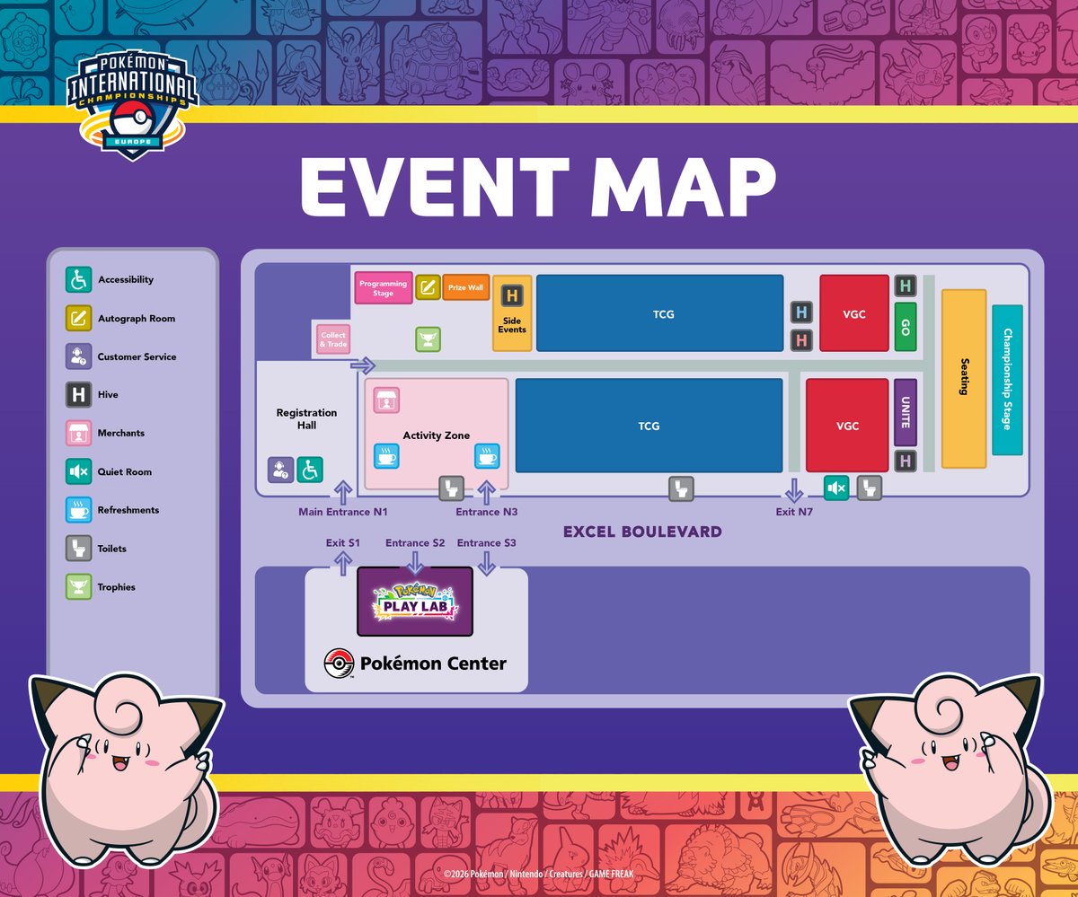 fanfinity_pkm's tweet photo. Get ready to plan your Route at #PokemonEUIC - check out the event map below! ✨ https://t.co/ecAJgyFAVF