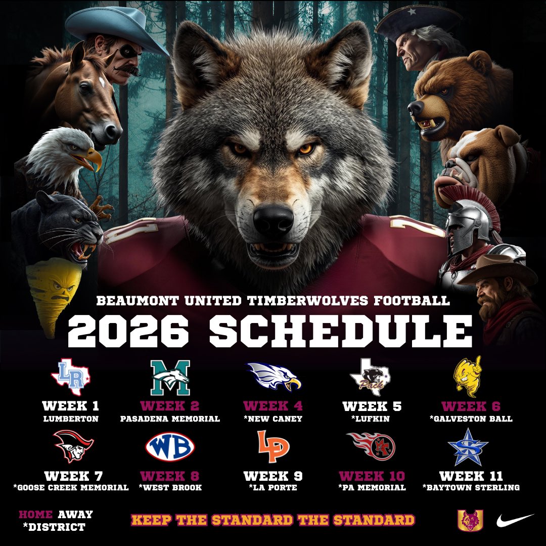 BmtUnitedFtbl's tweet photo. The 2026 football season will be here before you know it! Get your BU gear ready and we’ll see you in the stands! https://t.co/eS9oUMUfHJ
