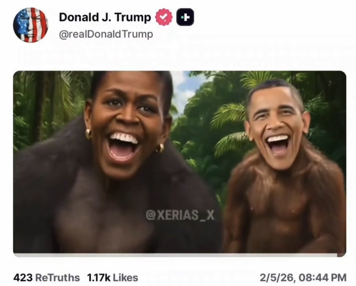SamuelL31380077's tweet photo. “White House press secretary Karoline Leavitt said, "This is from an internet meme video depicting President Trump as the King of the Jungle and Democrats as characters from the Lion King. https://t.co/5M9yGjLscZ