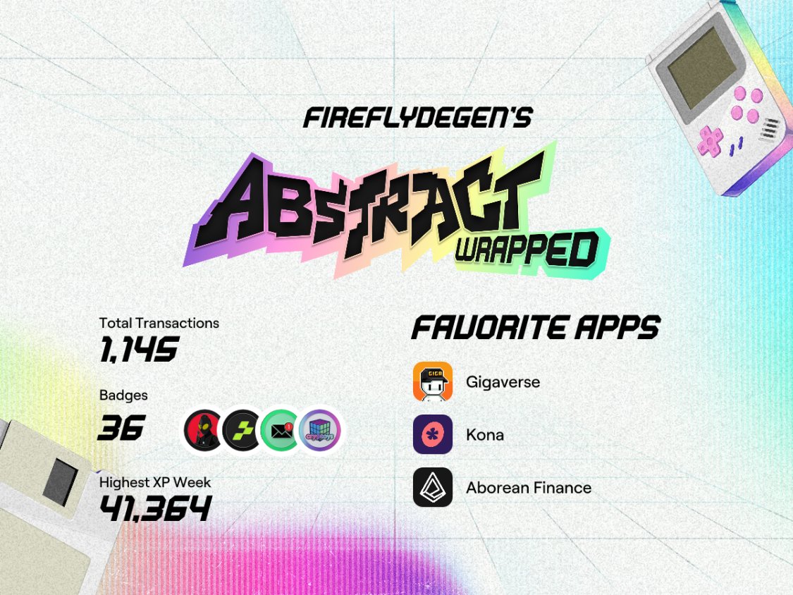 Been a fun year on Abstract looking forward to whats to come!

Check out my Abstract Wrapped recap on <a href="/AbstractChain/">Abstract</a>