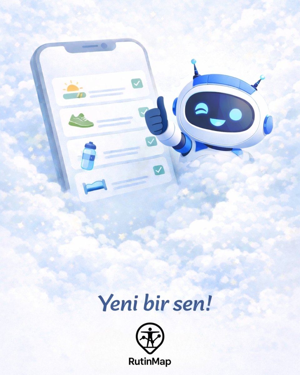 rutinmaptr's tweet photo. Yeni bir sen…
Bugün attığın küçük bir adım, yarının en güzel alışkanlığı olabilir.
Sana iyi gelecek bir düzen mümkün.
RutinMap geliyor! ✨🌱

#RutinMap #ZihinselDüzen #AlışkanlıkTakibi #KendineAlanAç #MentalClarity https://t.co/2yIcTgZ5AH