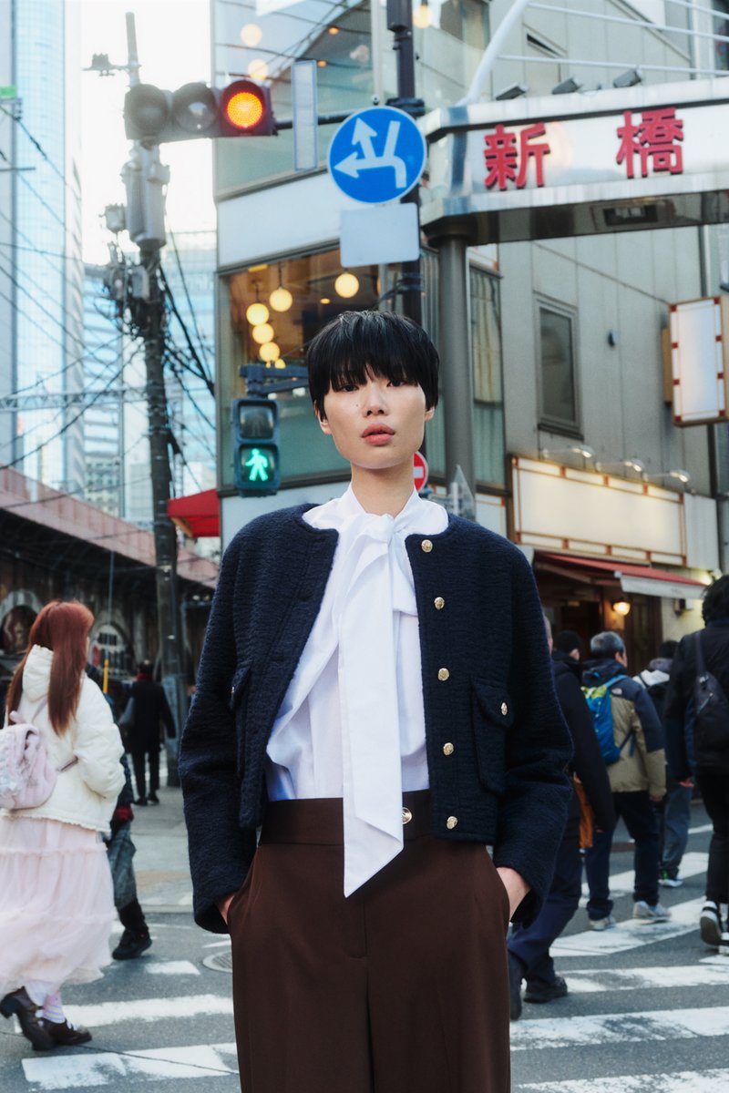 今季新作完売品♡ZARA肩パッド入りベルト付きブレザー