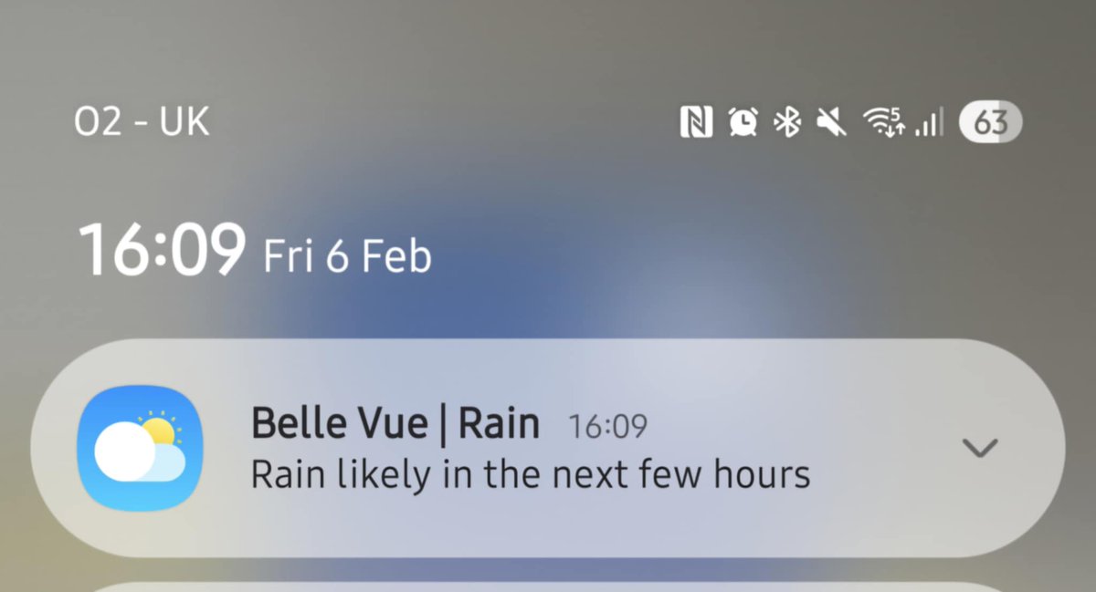 A lovely notification to get, that will make a nice change