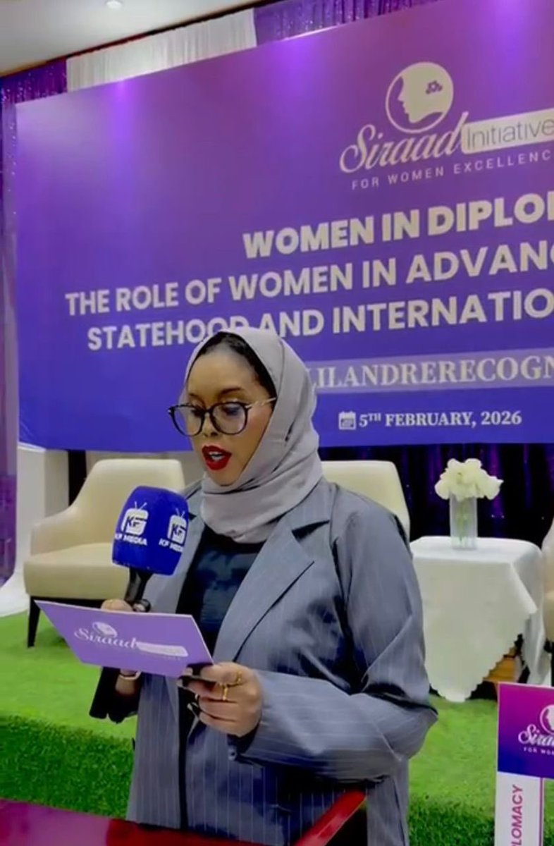 1/5
On 5 February, Siraad Initiative hosted a high level event that brought together dialogue, advocacy, and celebration around women’s role in diplomacy and Somaliland’s global engagement.
#SiraadInitiative #WomenInDiplomacy #Somaliland