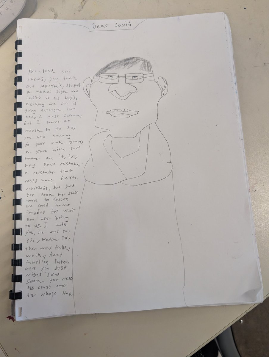 madcat145's tweet photo. Poem assignment on David bazooki for David bazooki. https://t.co/FtmNUil7hz