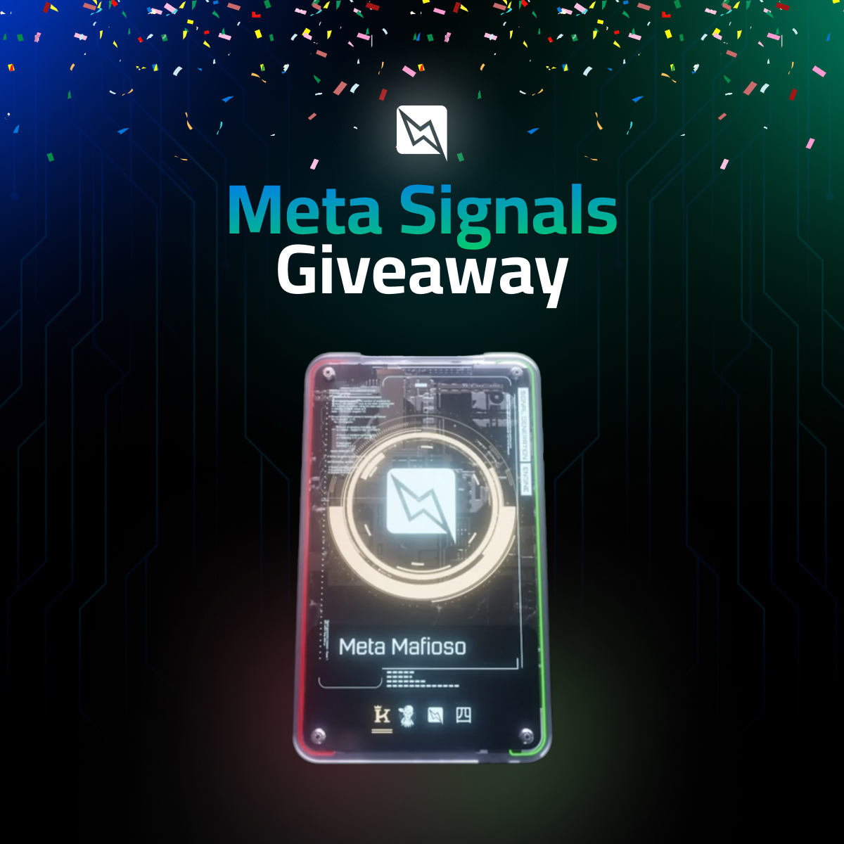 MetaSignals's tweet image. Meta Signals Giveaway - 3 Winners, $6,000+ in Prizes 💰

Entries close in 2 days.

What you could win:

Meta Mafioso NFT (1 ETH value, lifetime access)
1-year premium access ($1,950)
Eric Krown's Trading Bible OR Jewel indicator

Enter by:
Following @MetaSignals
Reposting this…