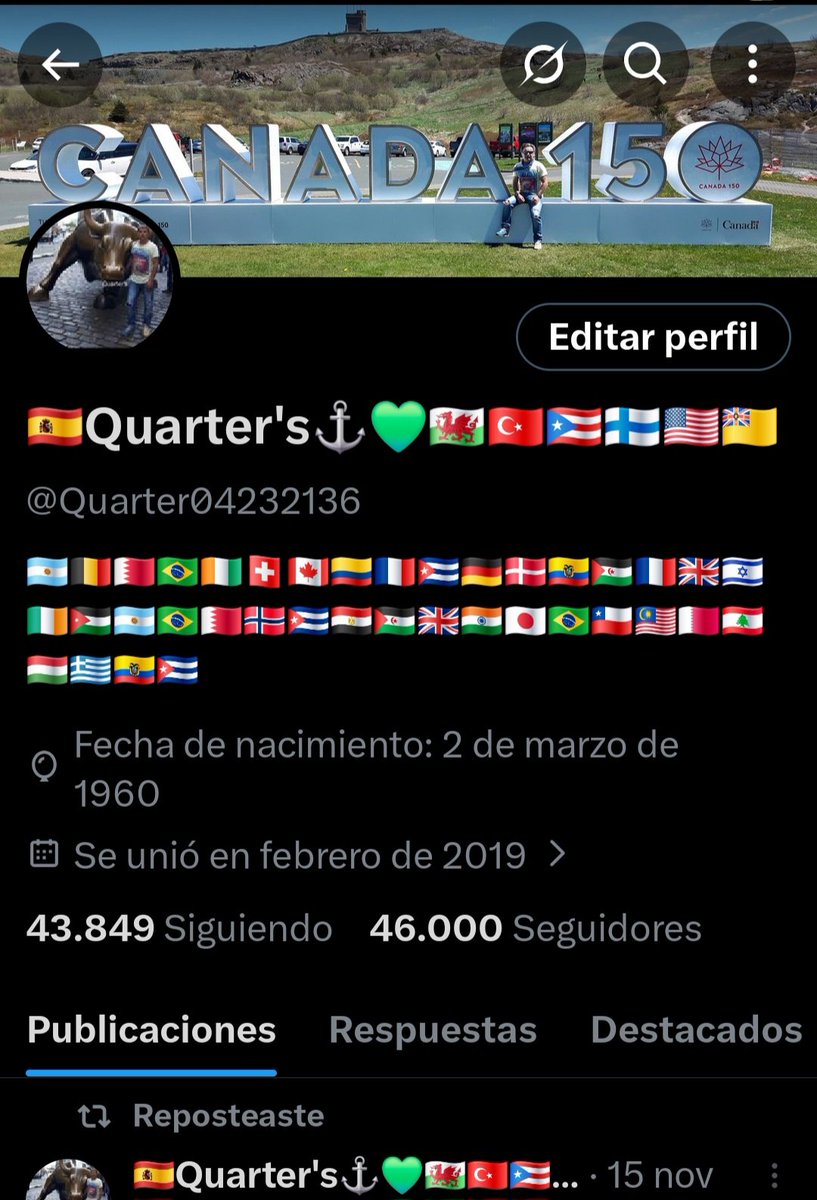 Las cuentas grandes , son grandes gracias a las cuentas pequeñas que los siguen. 

No lo olvides!!

Vamos a seguirnos entre todas las cuentas de la derecha. 

Estamos de acuerdo??

SÍ 🙋‍♂️ 

💚💚💚🇪🇦🇪🇦🇪🇦