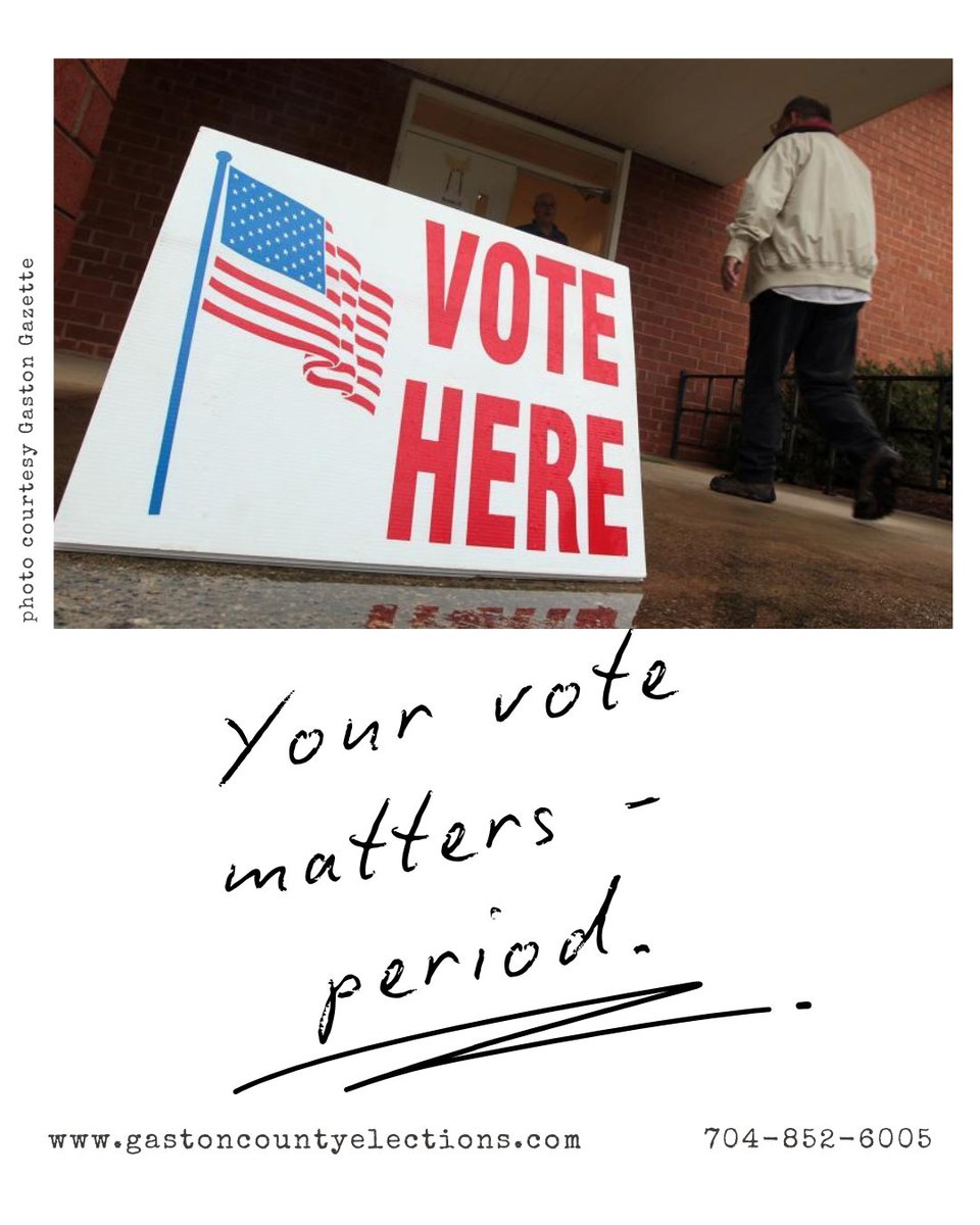 Your vote matters: ensure you're vote ready and make your voting plan! Visit our website for important deadlines and information on the March 3 Primary Election - gastoncountyelections.com