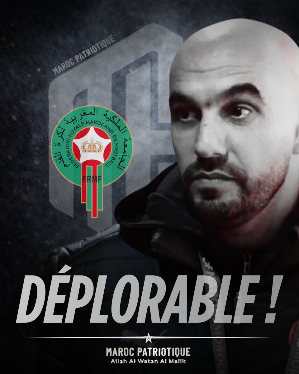 MarPatriotique's tweet photo. ⚽️🇲🇦 𝐀𝐏𝐏𝐄𝐋 𝐀̀ 𝐋𝐀 𝐑𝐄𝐒𝐏𝐎𝐍𝐒𝐀𝐁𝐈𝐋𝐈𝐓𝐄́ 𝐌𝐄́𝐃𝐈𝐀𝐓𝐈𝐐𝐔𝐄 𝐀𝐔𝐓𝐎𝐔𝐑 𝐃𝐄𝐒 𝐋𝐈𝐎𝐍𝐒 𝐃𝐄 𝐋’𝐀𝐓𝐋𝐀𝐒

La @FRMFOFFICIEL a officiellement démenti toute démission de Walid Regragui. Pourtant, une rumeur partie de @RMCsport a été relayée massivement sur les réseaux sociaux, créant confusion et agitation inutiles autour de la sélection nationale.

Maroc-Patriotique appelle les créateurs de contenus marocains à faire preuve de responsabilité. Entre une information confirmée par la FRMF et une rumeur médiatique, le choix doit être clair. Relayer une information non vérifiée pour générer des vues revient à fragiliser l’environnement de notre équipe nationale.

Il est important de rappeler que cette information provient d’un média dont le directeur général, Karim Nedjari, est algérien. Cela impose d’autant plus de prudence et de vérification avant toute diffusion. Dans le contexte sportif régional que nous connaissons, la vigilance médiatique n’est pas une option.

Walid Regragui est toujours sous contrat et demeure pleinement engagé avec les Lions de l’Atlas. À l’approche des prochaines échéances, soit nous soutenons notre sélection et toutes ses composantes, soit nous participons, parfois inconsciemment, aux tentatives de déstabilisation.

Ce message n’est ni celui d’un fan-club de Walid Regragui ni celui de ses détracteurs. La sélection nationale dépasse les personnes. Elle appartient à tous les Marocains. Lui nuire, directement ou indirectement, en relayant des rumeurs ou des fausses informations, ce n’est pas défendre ses opinions, c’est fragiliser un symbole qui nous rassemble.

La sélection marocaine n’est pas un terrain de buzz ou de rivalités numériques. Elle représente une responsabilité collective. Défendre ses intérêts et son appartenance, c’est d’abord protéger la vérité et la stabilité autour de l’équipe nationale.

Une information n’existe réellement que lorsqu’elle est confirmée par sa source officielle.

#Football #Regragui #Fake #Maroc #FRMF