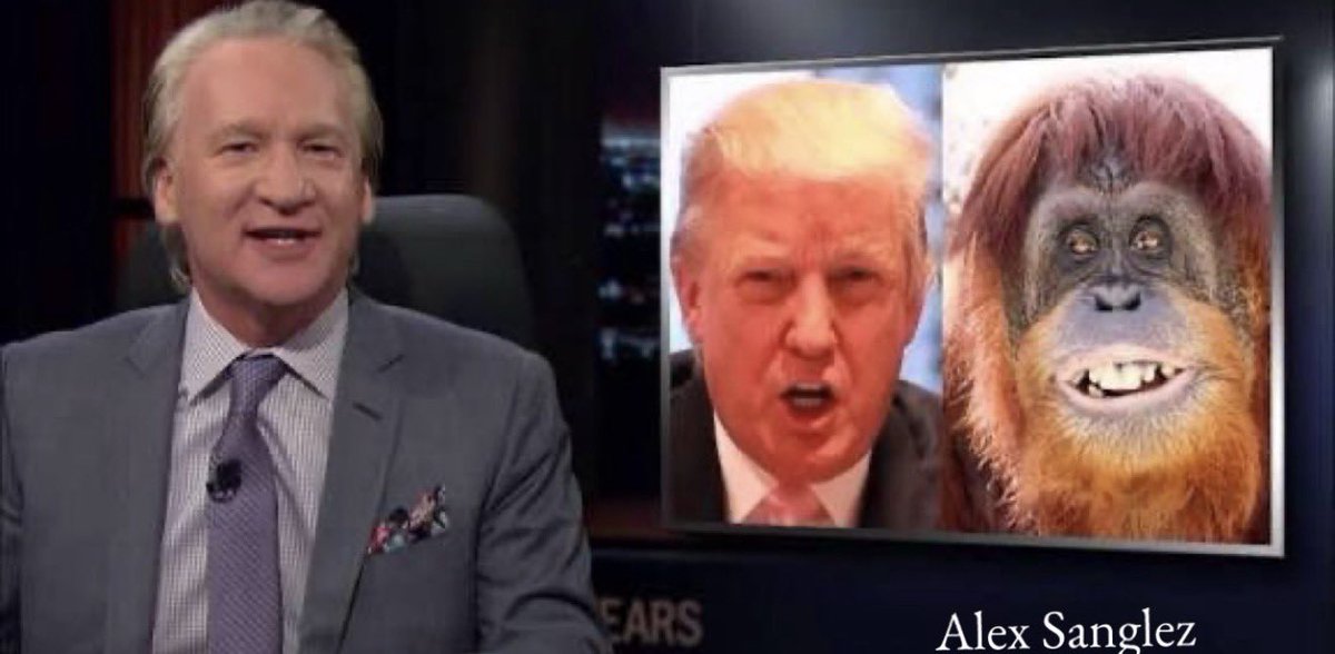 So it’s okay with you when Democrats call Trump “Hitler,” “orange pig,” or “orangutan,” and make drawings, videos, and cartoons using those insults?