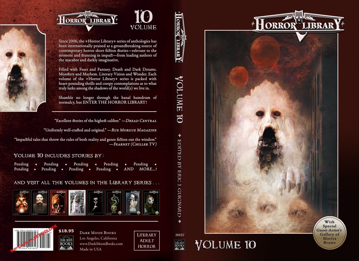 ericjguignard's tweet image. Submissions to open for HORROR LIBRARY, VOLUME 10: February 23 through March 9, 2026!
Details here: darkmoonbooks.com/Submissions.ht…
(*PRO TIP: Read this week’s released volume, #9, to get a sense of material that is selected!)
#theHorrorLibrary #EricJGuignard #Submissions #DarkMoonBooks