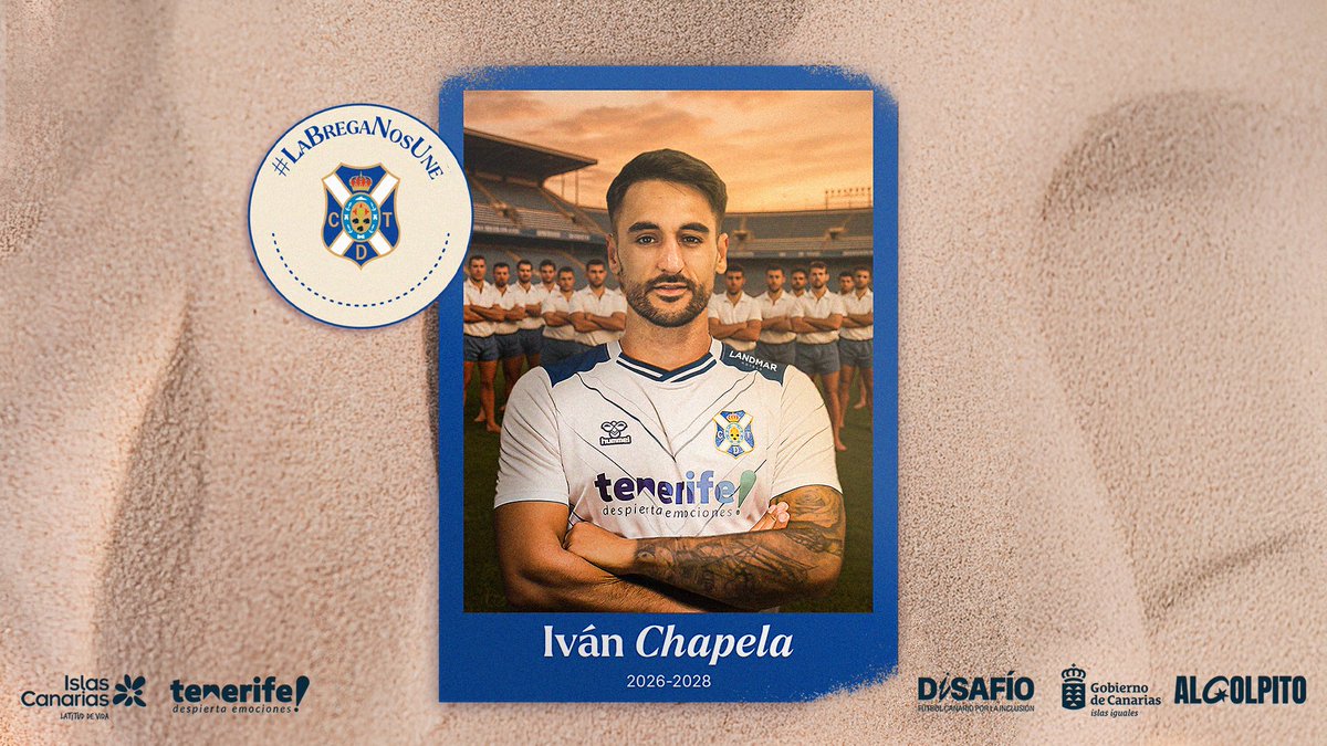 🎙 Presentación de <a href="/IvanChapela/">Ivan Chapela</a>

💻 clubdeportivotenerife.es/noticias/prese…

#BienvenidoIvánChapela #IvánChapelaBlanquiazul #LaBregaNosUne