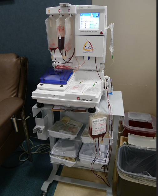 Erythrocytapheresis – for a proper doping dealer carrier, you need one of these - Baxter Alyx. Did you know 360 g of your own erythrocytes can lift up your haemoglobin up to 3%?  Perfect for a 3-week stage race. And this machine is mobile.  And do you know, HGH is not detectable?
