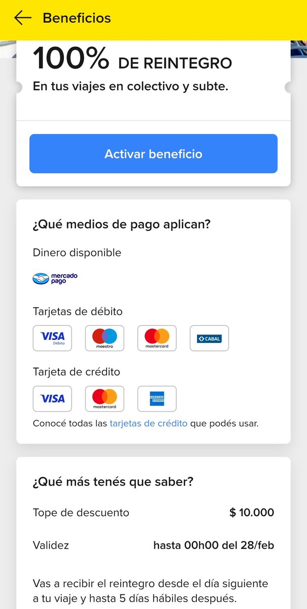AhorrandoAndoAr's tweet image. HASTA 100% DE REINTEGRO EN COLECTIVOS Y SUBTES CON MERCADO PAGO  🔥🔥🔥

Recién me llegó la notificación de que la activaron ahora!!!

Con @mercadopago pueden tener hasta 100% de reintegro en pasajes de colectivos y subtes pagando con QR 🥳

Tope de descuento por cuenta: $10.000…