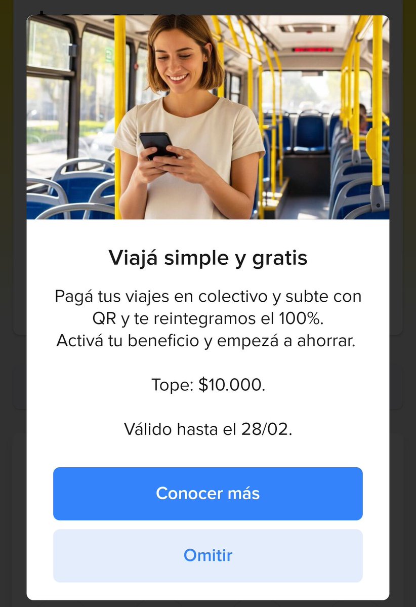 AhorrandoAndoAr's tweet image. HASTA 100% DE REINTEGRO EN COLECTIVOS Y SUBTES CON MERCADO PAGO  🔥🔥🔥

Recién me llegó la notificación de que la activaron ahora!!!

Con @mercadopago pueden tener hasta 100% de reintegro en pasajes de colectivos y subtes pagando con QR 🥳

Tope de descuento por cuenta: $10.000…