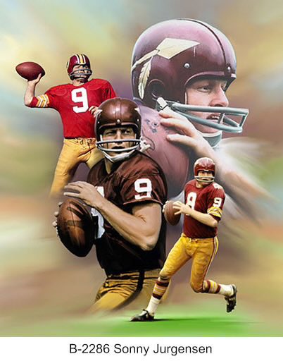 sensiblejon's tweet image. Christian Adolph "Sonny" Jurgensen III (August 23, 1934 – February 2026) R.I.P.  #Eagles #Redskins. NFL Champ. 2X First Team  All Pro. 5X Pro Bowl. Eagles and Commanders HOF. Commanders Ring of Honor. NFL record (tied) of 99 yard TD pass.